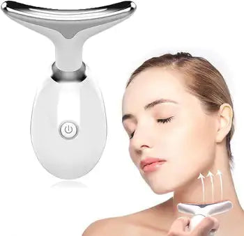 Beauty Facial Massager, 7 Color Wavy Acne Beauty Microcurrent Facial Device Skin Firming for Face Neck Beauty Device, Direct x